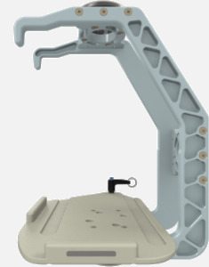 Hillaero PHILIPS MP5 FAA certified mountable bracket for Air Ambulance Airmed Helicopter or Fixed Wing Aircraft SIDE
